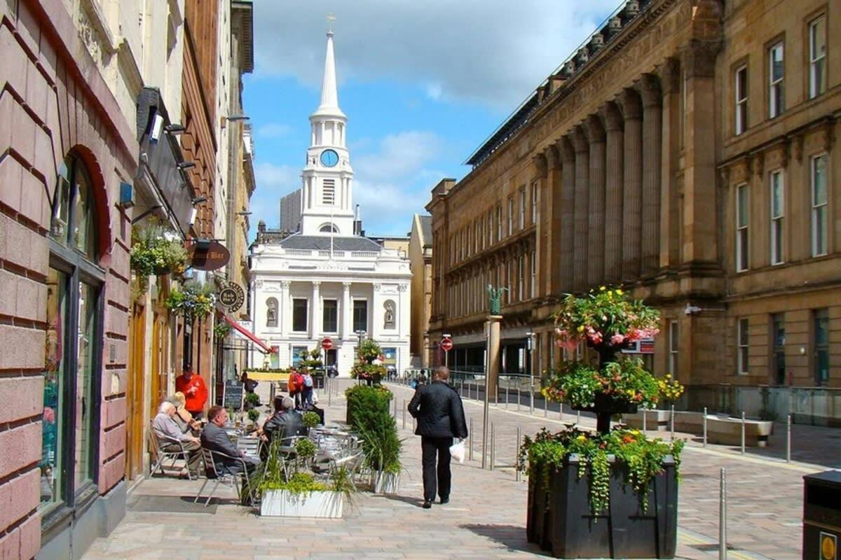City Centre Apartment W Parking & Hyperoptic Wifi Glasgow Exteriör bild